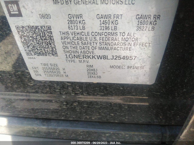 Chevrolet Traverse Premier 2020 1GNERKKW8LJ254957 Image 9