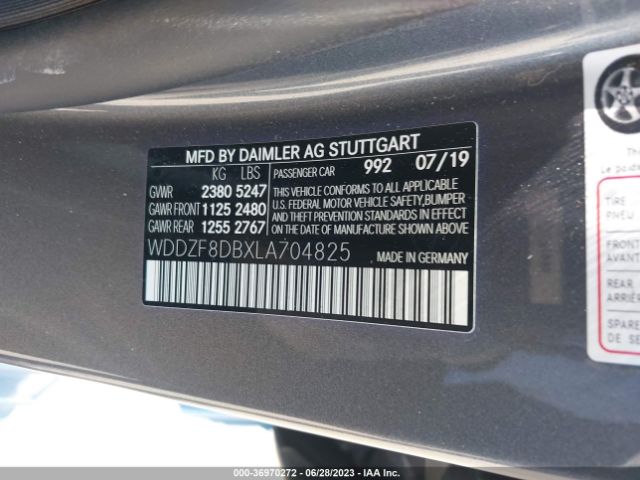 WDDZF8DBXLA704825 Mercedes-Benz E-class E 350