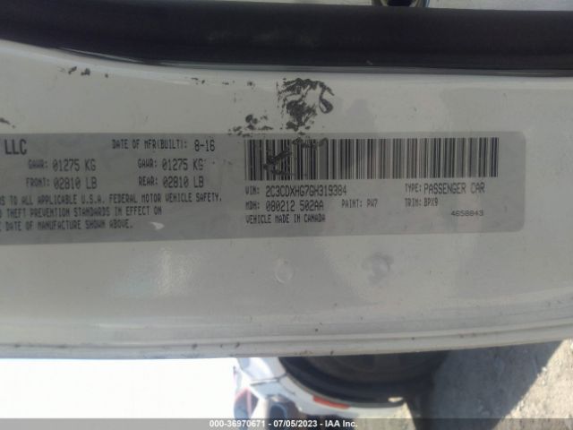 2C3CDXHG7GH319384 Dodge Charger Sxt