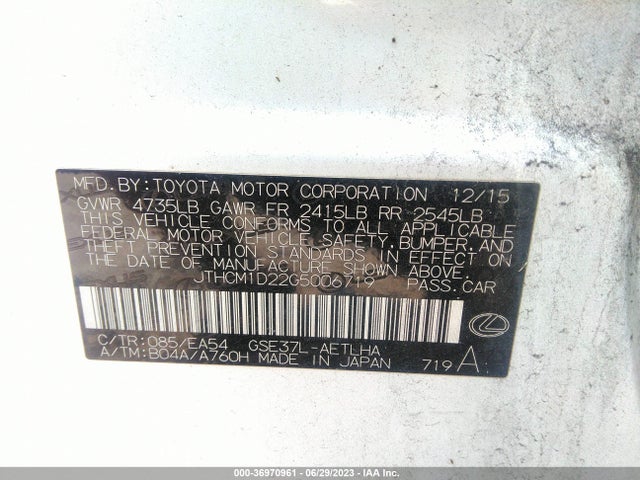 JTHCM1D22G5006719 Lexus IS 300