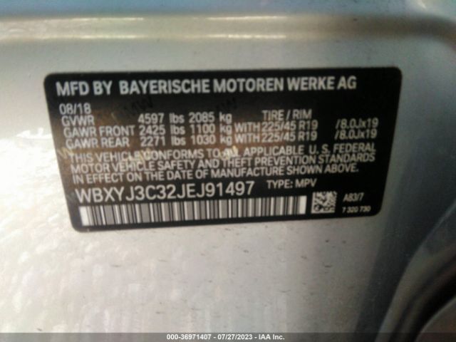 WBXYJ3C32JEJ91497 BMW X2 Sdrive28i