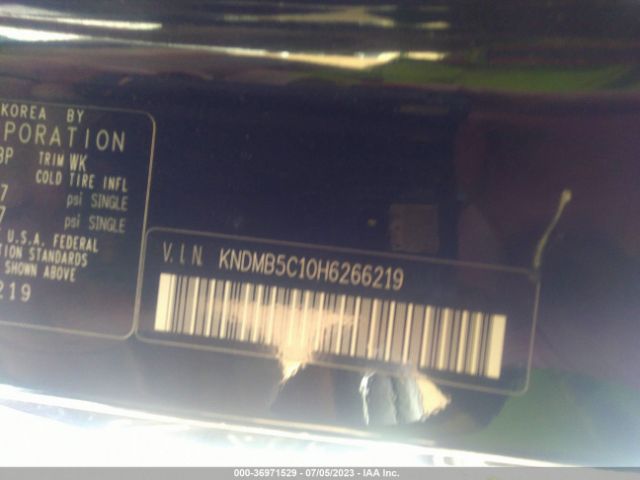 KNDMB5C10H6266219 KIA SEDONA LX