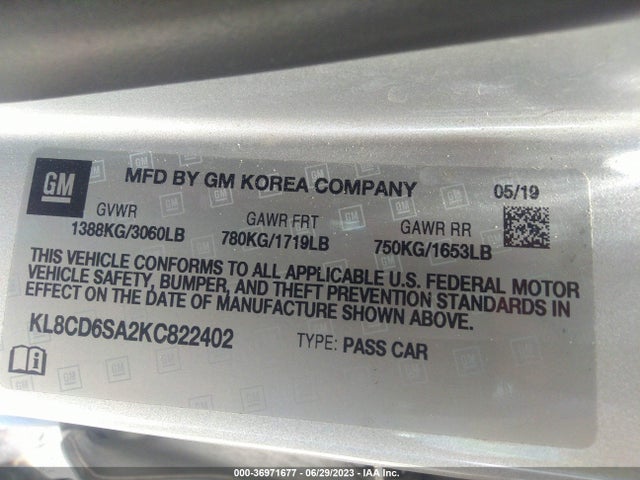 Chevrolet Spark Lt 2019 KL8CD6SA2KC822402 Image 15