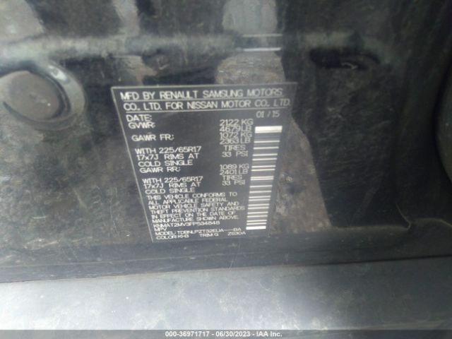 KNMAT2MV3FP534848 Nissan ROGUE S