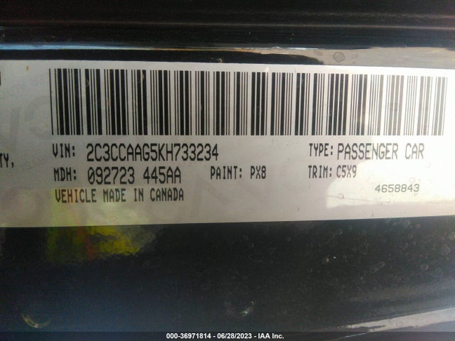 2C3CCAAG5KH733234 Chrysler 300 Touring