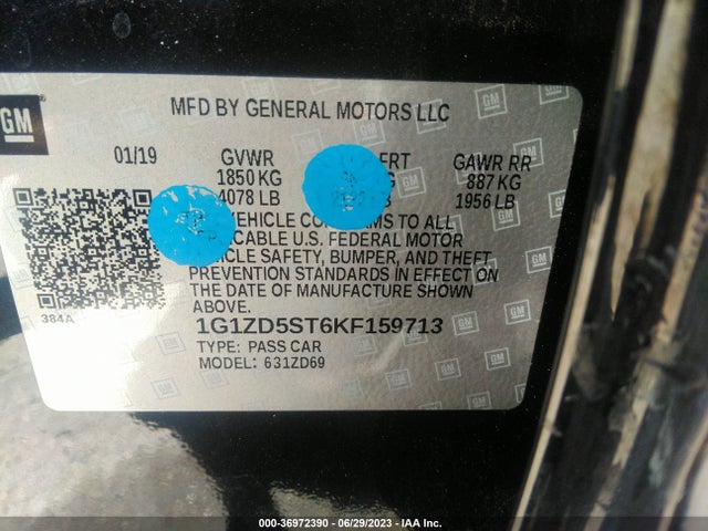 Chevrolet MALIBU LT 2019 1G1ZD5ST6KF159713 Image 15