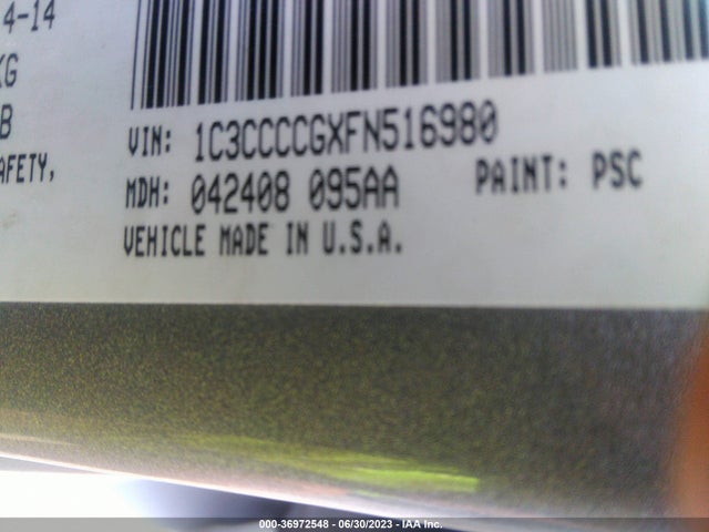 1C3CCCCGXFN516980 Chrysler 200 C