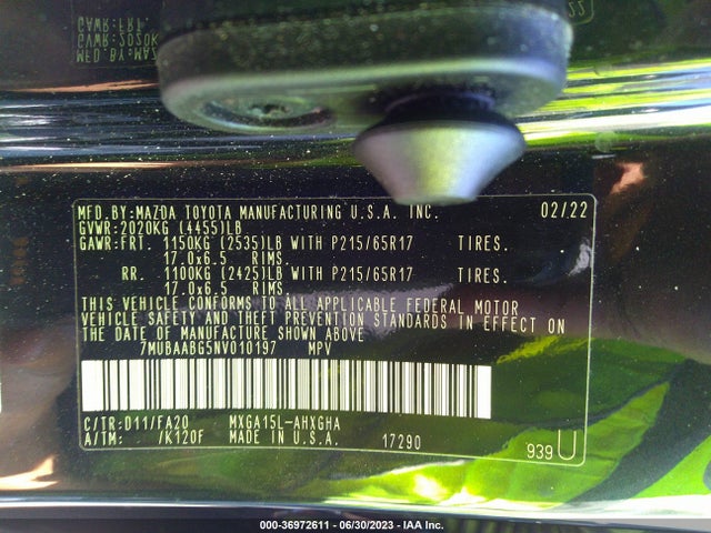 Toyota Corolla Cross 2022 7MUBAABG5NV010197 Image 22