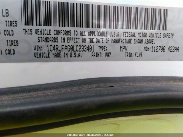 1C4RJFAG0LC233401 Jeep Grand Cherokee Altitude