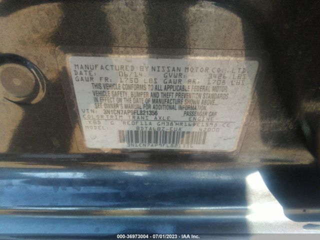 3N1CN7AP9FL821356 Nissan VERSA SV