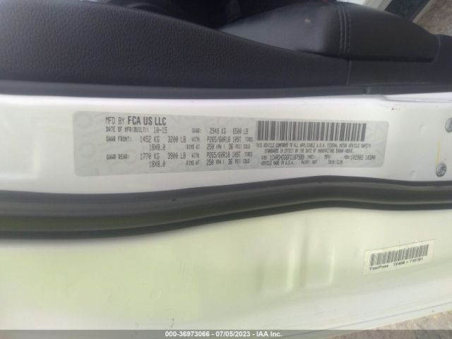 1C4RDHDG6FC187589 Dodge DURANGO LIMITED