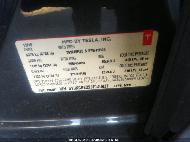 Tesla Model X P100d 2018 5YJXCBE22JF140937 Image 16