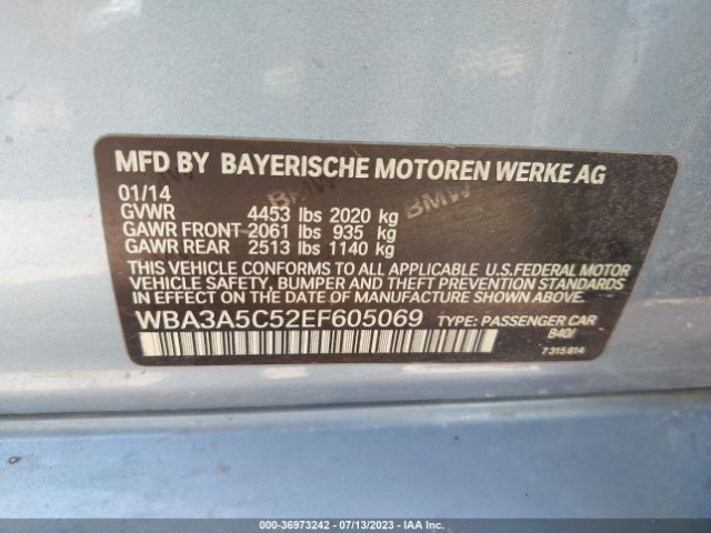 WBA3A5C52EF605069 BMW 328I
