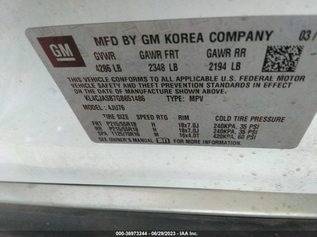 Buick Encore 2016 KL4CJASB7GB651486 Image 9