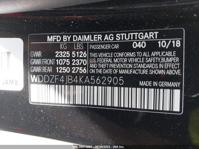 Mercedes-Benz E-class E 300 2019 WDDZF4JB4KA562905 Image 16