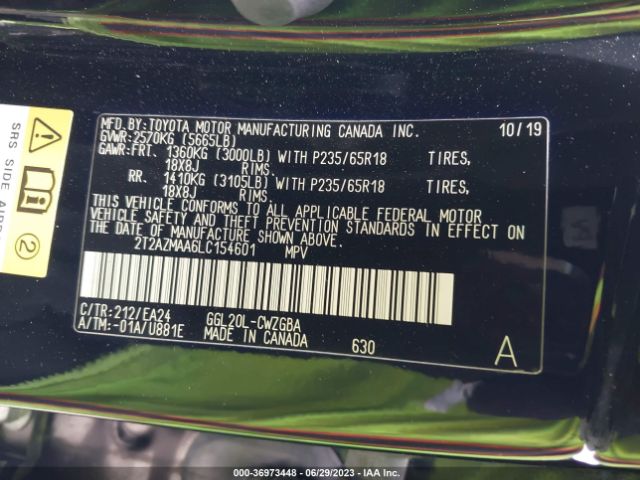 Lexus Rx Rx 350 2020 2T2AZMAA6LC154601 Image 15