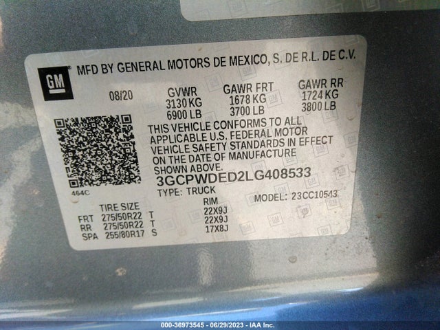 Chevrolet Silverado 1500 Rst 2020 3GCPWDED2LG408533 Image 9