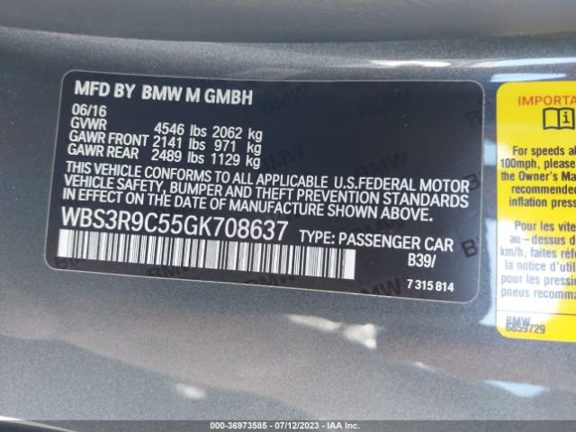 WBS3R9C55GK708637 BMW M4