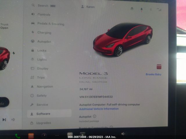 5YJ3E1EB1MF044532 Tesla Model 3 Long Range