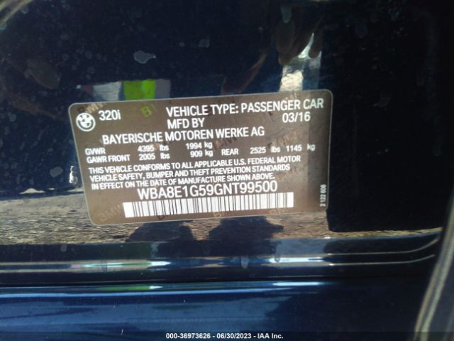 WBA8E1G59GNT99500 BMW 3 Series 320i