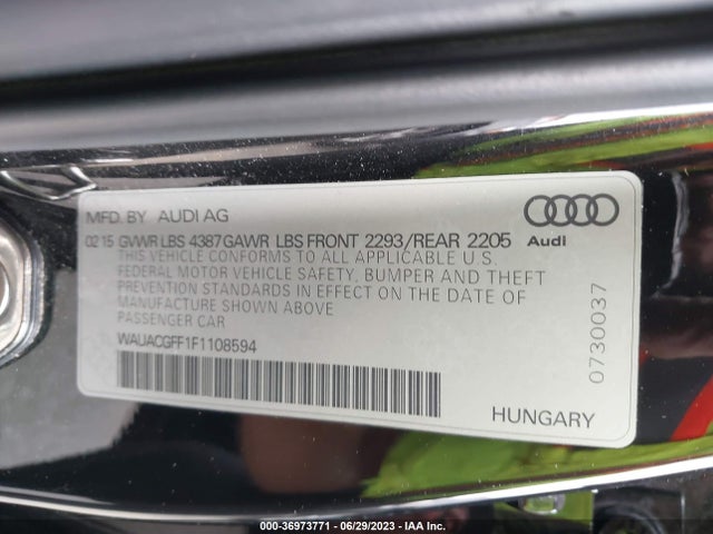 WAUACGFF1F1108594 Audi A3 1.8t Premium
