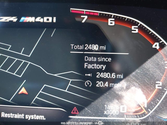 BMW Z4 Sdrivem40i 2022 аукцион фото