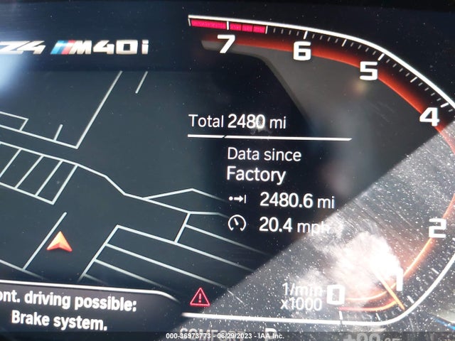 BMW Z4 Sdrivem40i 2022 аукцион фото