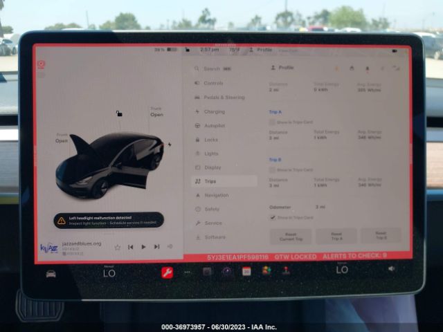 5YJ3E1EA1PF598116 Tesla MODEL 3