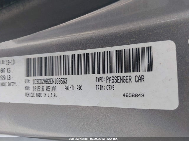 Dodge AVENGER SE 2014 1C3CDZAB2EN160563 Image 9