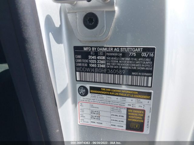 WDDWJ4JB0HF360589 Mercedes-Benz C-class C 300