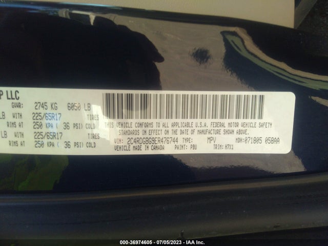 Dodge Grand Caravan American Value Pkg 2014 2C4RDGBG9ER476744 Image 9