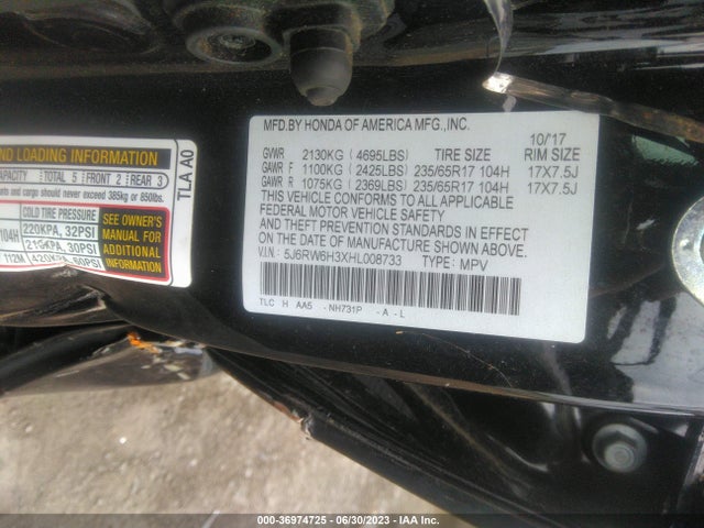 Honda CR-V LX 2017 5J6RW6H3XHL008733 Image 9