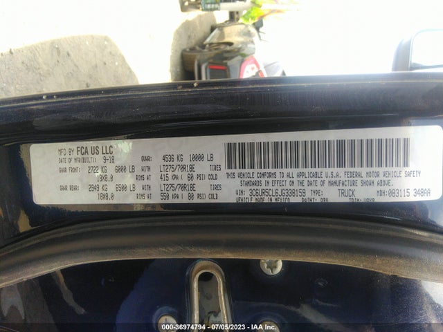 3C6UR5CL6JG338159 RAM 2500 Tradesman