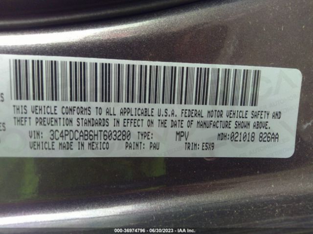 3C4PDCAB6HT603280 Dodge JOURNEY SE