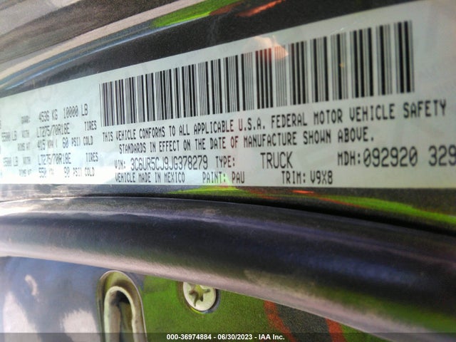 3C6UR5CJ9JG378279 RAM 2500 Tradesman
