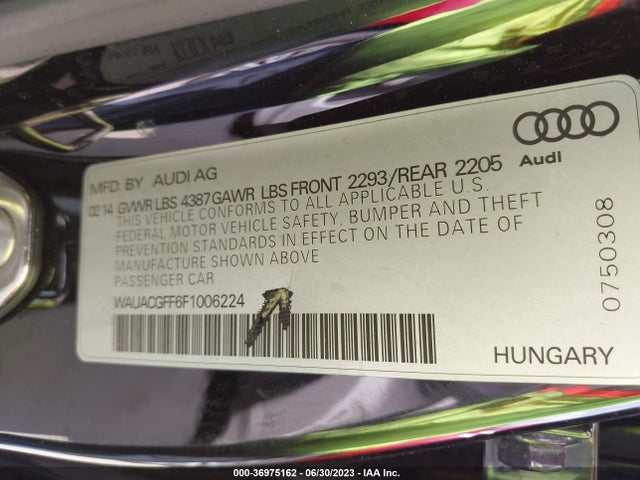 WAUACGFF6F1006224 Audi A3 1.8t Premium
