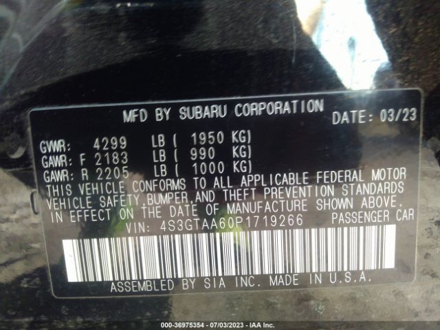 4S3GTAA60P1719266 Subaru Impreza
