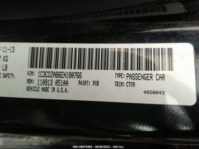 1C3CDZAB6EN180766 Dodge AVENGER SE
