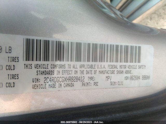 Dodge Grand Caravan Sxt 2017 2C4RDGCGXHR828412 Image 9