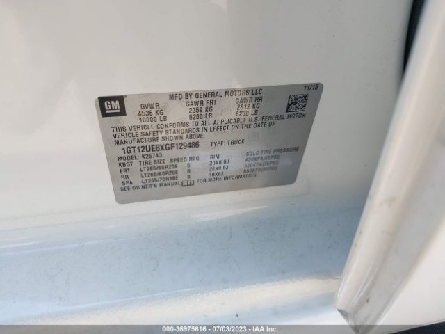 1GT12UE8XGF129486 GMC Sierra 2500hd Denali