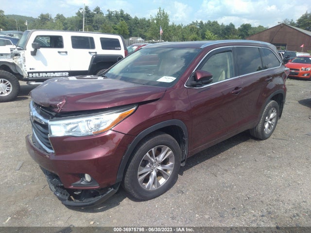 Toyota Highlander Xle 2015 5TDJKRFH9FS207220 Image 2