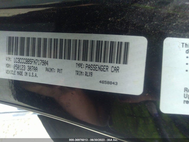 1C3CCCBB5FN717904 Chrysler 200 S