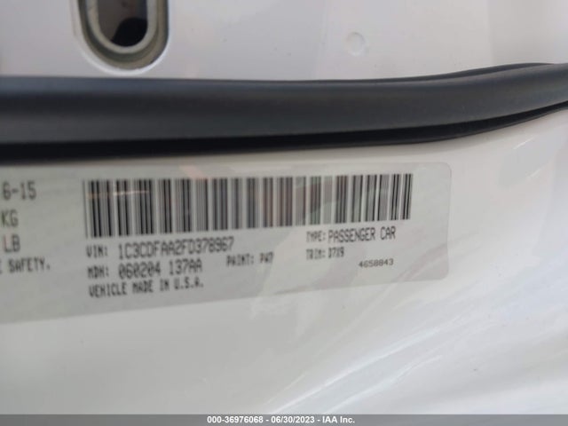 Dodge DART SE 2015 1C3CDFAA2FD378967 Image 9