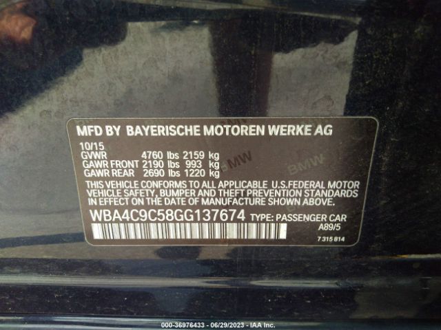 WBA4C9C58GG137674 BMW 4 Series 428i Xdrive