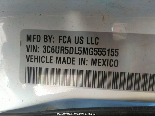 RAM 2500 Big Horn 2021 3C6UR5DL5MG555155 Image 9