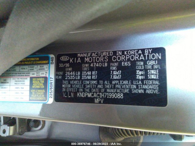 KNDPMCAC1H7199088 KIA Sportage Lx