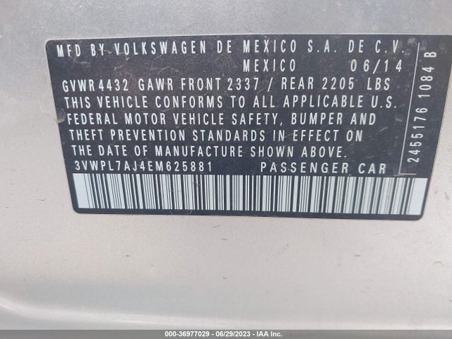 3VWPL7AJ4EM625881 Volkswagen Jetta Sportwagen Tdi