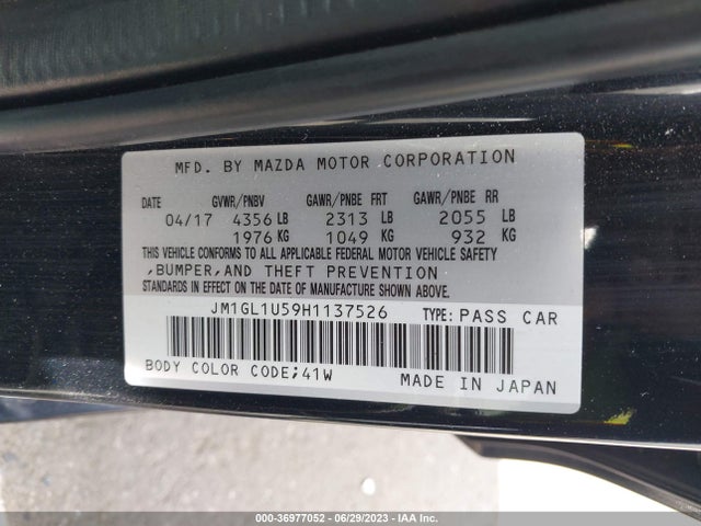 Mazda Mazda6 Sport 2017 JM1GL1U59H1137526 Image 15