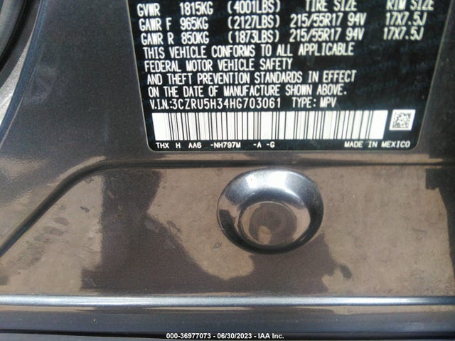 Honda HR-V LX 2017 3CZRU5H34HG703061 Image 16