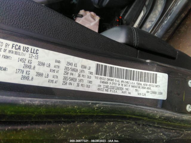 1C4RDJDG6FC202924 Dodge DURANGO LIMITED